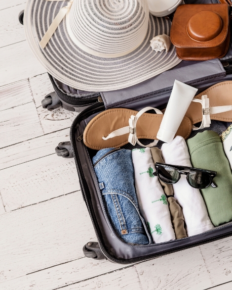 Picture of an open suitcase